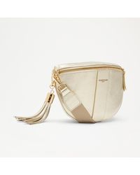 Russell & Bromley - Rotate Women's Curved Crossbody Bag, Gold, Leather - Lyst