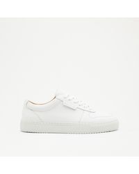 Russell & Bromley - Easy Life Women's Comfortable White Leather Clean Lace Up Sneakers - Lyst