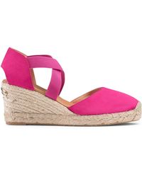 Russell & Bromley Coco-cross Cross Elastic Espadrille - Pink
