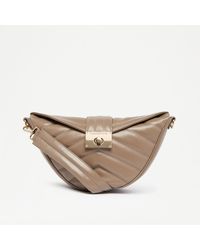Russell & Bromley - Quiltmoon Women's Brown Quilted Moon Crossbody - Lyst
