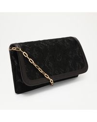 Russell & Bromley - Snipped Clutch Women's Black Lace Clutch - Lyst