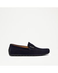 Russell & Bromley - REGGIE Men's Navy Perforated Driver - Lyst