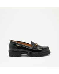 Russell & Bromley - Westminster Women's Black Snaffle Lug Sole Loafer - Lyst