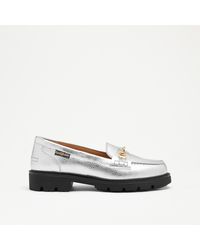 Russell & Bromley - Westminster Women's Metallic Snaffle Lug Sole Loafer - Lyst