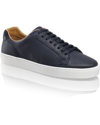 Russell & Bromley Leather Sanmarino Leisure Slip-on in Blue for Men Mens Shoes Trainers Low-top trainers 