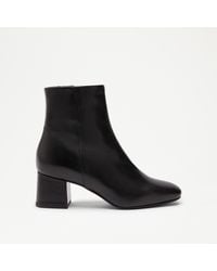 Russell & Bromley - Leather Infinity Clean Block Heel Ankle Boots - Lyst