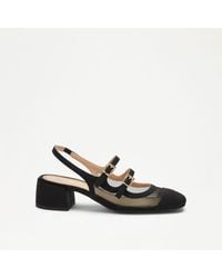 Russell & Bromley - Janey Women's Black Low Block Heel Mary Jane - Lyst