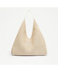 Russell & Bromley - Everyday Women's Neutral Leather Woven Oversized Shopper Shoulder Bag - Lyst