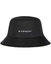 Givenchy Cappello Bucket In Nylon Nero Con Logo