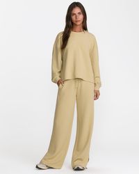 RVCA - Glory Waffle Split Pant - Lyst