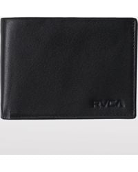 RVCA - August Leather Wallet - Lyst
