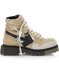 Off-White c/o Virgil Abloh Leather Hiking Sneakerboot - Multicolor
