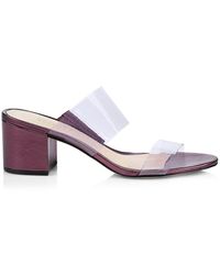 schutz victorie double strap vinyl sandals