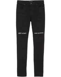 RTA Bryant Rip Skinny-fit Jeans - Black