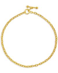 Elizabeth Locke Orvieto 19k Yellow Gold Chain Necklace - Metallic