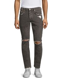 purple ripped jeans mens