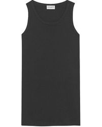 Saint Laurent Synthetic Top in Black Save 58% Womens Clothing Tops Sleeveless and tank tops 