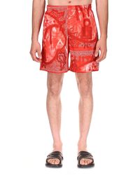 red givenchy swim shorts