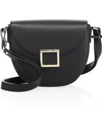Jason Wu Mini Leather Saddle Bag - Black
