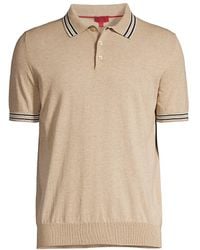 Isaia - Cotton Polo Shirt - Lyst