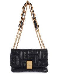 Balmain Medium 1945 Quilted Shoulder Bag In Nappa Leather in Black ...