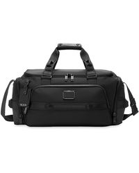 Tumi Leather Alpha Tall 4-wheel Duffel Pack in Black for Men Mens Bags Gym bags and sports bags 