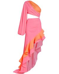 Bronx and Banco Hanna One-shoulder Gown in Pink | Lyst