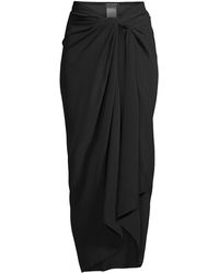 Haight Front-tie Panneaux Skirt - Black