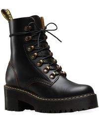 luana leather combat boot