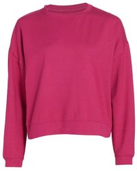 Majestic Filatures French Terry Crewneck Sweatshirt - Pink