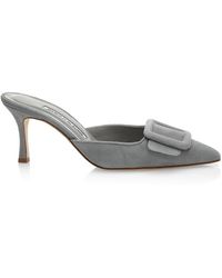 manolo blahnik ballerina mules