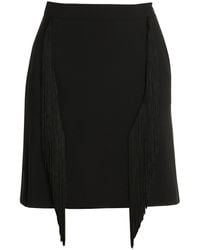 Stella McCartney Embossed Stretch Jersey Pencil Skirt in Black - Lyst