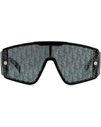 Dior Xtrem Mask Sunglasses With Interchangeable Lenses In Black Gray Black Lyst