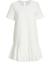 milly minis eyelet flare dress