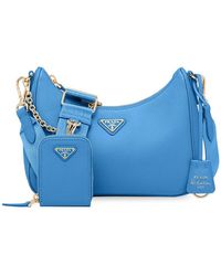 Re-edition 2005 handbag Prada Blue in Synthetic - 31852454