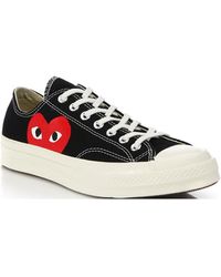 commes de garcons black converse