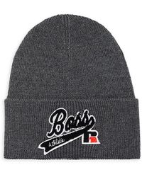 BOSS by HUGO BOSS Albo Logo Beanie in 