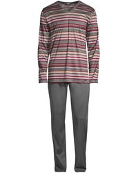 Hanro 2-piece Cotton Loungewear Pajama Set - Multicolor