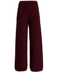 Gauchère Thien Boucle Knit Pants - Red