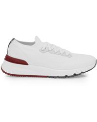 fendi knit think colorblock sneakers