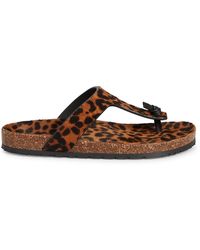 two strap leopard sandals