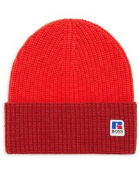 BOSS by HUGO BOSS Albo Logo Beanie in 