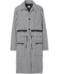 burberry technical wool military overcoat