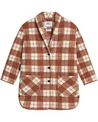 Woolrich Oversized Plaid Gentry Coat - Brown