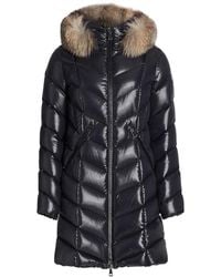 moncler long coat with fur hood