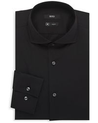 hugo boss white formal shirt