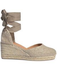 castañer carina 60 canvas wedge espadrilles