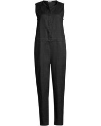 eileen fisher organic cotton crepe jumpsuit