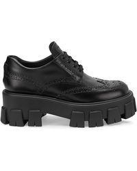 prada women's lace up shoes