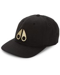 Gold Icon Logo Cap in Black for Men 